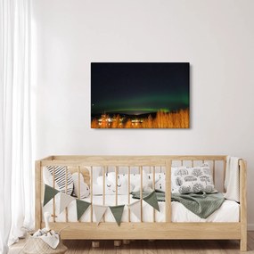 Tablou cu aurora borealis (90x60 cm)