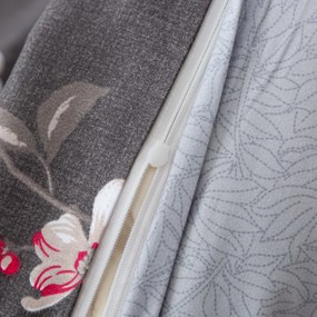 Lenjerie de pat din microfibra flanel BLOSSOM gri Dimensiune lenjerie de pat: 70 x 90 cm | 140 x 200 cm