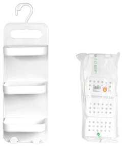 Suport accesorii pentru dus , 3 nivele, 16x5x43 cm