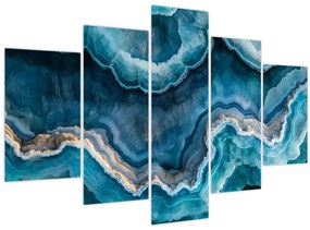 Tablou - Detaliu de acvamarin (150x105 cm)