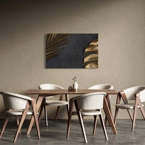 Tablou cu frunze aurii (90x60 cm)