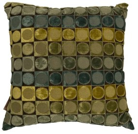 Pernă Dutchbone Ottava, 45 x 45 cm, verde - albastru