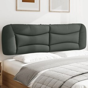 374601 vidaXL Pernă pentru tăblie de pat, gri închis, 180 cm, material textil