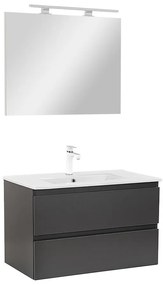 Mobilier complet de baie Vario Forte 80 antracit-antracit
