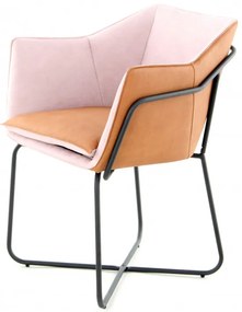 Scaun tapitat marietta pastel violet/terracotta