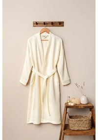 Halat crem L/XL din muselină Kimono – Foutastic