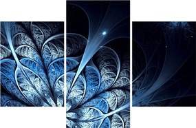 Tablou - Floare albastru închis (90x60 cm)