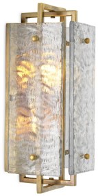 Aplica de perete LUX sticla, alama vintage Solara