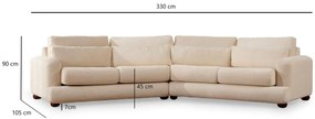 Canapea patru locuri Riverolla (S) (Bej). 1106663