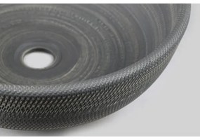 Sapho - Lavoar pentru blat PRIORI Ø 41 cm, ceramică/gri