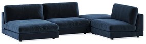 Colțar modular Seattle L108350x230x87cm, Picioare: Plastic