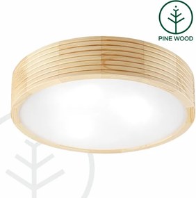 Plafonieră de baie NATURAL MODERN 3xE27/15W/230V Ø 37,5 cm pin