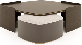 Măsuță lemn masiv de cafea Sophia 148 × 58 cm