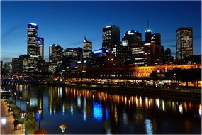 Tablou cu noaptea în Melbourne (90x60 cm)