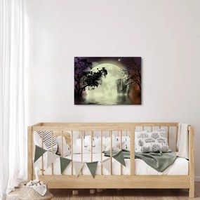 Tablou - Lună plină deasupra apei (70x50 cm)