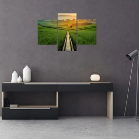 Tablou - Răsărit de soare peste vale (90x60 cm)