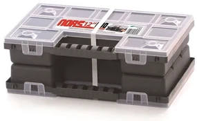 Organizator cu două case 28,7 x 18,6 x 10 cm, separatoare, gri