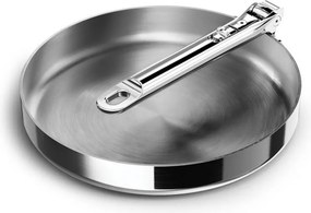 Tigaie adâncă Joseph Joseph Space 1000025, 24 cm, mâner rabatabil, oțel inoxidabil, cuptor până la 232 °C, inducție, inox