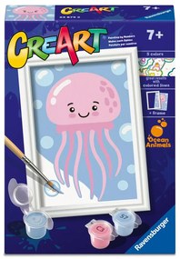 CREART PICTURA PE NUMERE PENTRU COPII MEDUZA PRIETENOASA - RAVENSBURGER (RVSPBN23879)