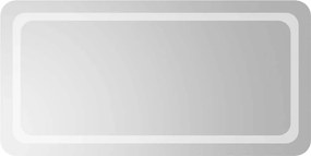 vidaXL Oglindă de baie cu LED, 100x50 cm