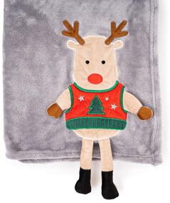 Pătură de Crăciun 4Home Xmas Reindeer, 150 x 200cm