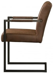 Scaun piele artificiala Ibiza maro deschis