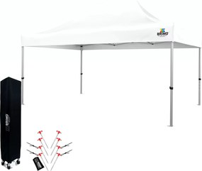 Cort de petrecere pentru grădină 3x4,5 m: Colțul dumneavoastră pentru relaxare și petreceri - fără pereți - Alb