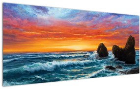 Tablou - Apus de soare (120x50 cm)