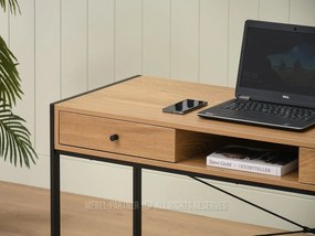 Masă PC Nills (stejar + negru). 1109798