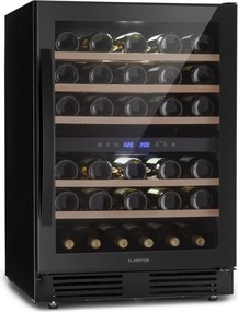 Klarstein Vinovilla 50 Duo frigider de vin cu două zone 53l 17 sticle ușă de sticlă cu 3 culori