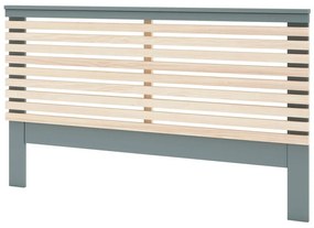 Tăblie de pat în culoare naturală/verde prăfuit cu aspect de lemn de pin 146x100 cm Pisco – Marckeric