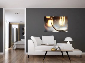 Tablou cu becul aprins (90x60 cm)