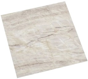 Placi de pardoseala autoadezive, 55 buc., bej, PVC, 5,11 m   beige with wood pattern, 55