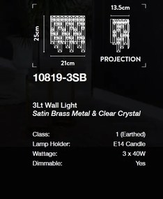 Aplica de perete cristal design lux decorativ Belle