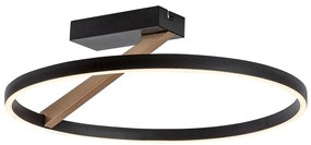 Plafoniera LED minimalista Renara negru auriu
