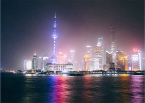 Tabloul Shangai nocturn (70x50 cm)