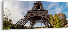 Tablou - Turnul Eiffel colorat (120x50 cm)