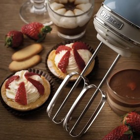 Resigilat: Mixer manual Ariete VINTAGE 1548/05, 450W, 5 viteze, Turbo, Albastru