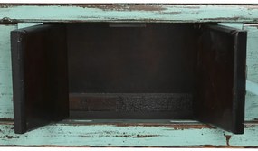 Consola, turcoaz, din lemn de ulm, Azure