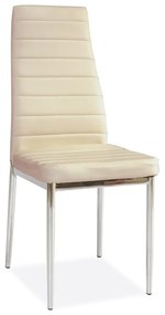Scaun de bucaterie Talon, crem/argintiu