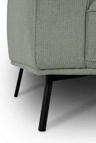 Colțar verde cu tapițerie din chenille (cu colț pe partea dreaptă/în formă de ”L”) Amsterdam – Scandic