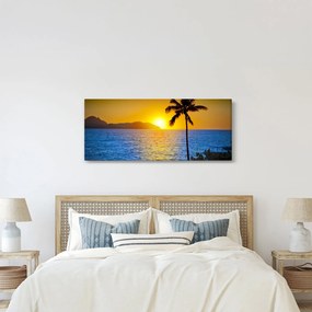 Tablou - Apus de soare deasupra mării (120x50 cm)