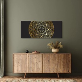 Tablou abstracției aurii (120x50 cm)