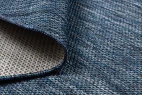 Covor SISAL SION cerc A5165A Melanj țesute plate albastru inchis