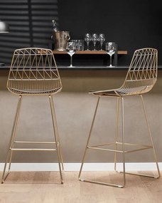 Set scaune tip bar 2buc. Pesto (auriu). 1010033