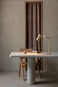 Lampa birou din metal bej cu brat articulat Bilbao