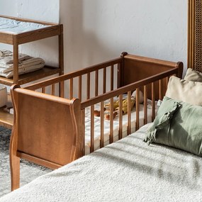 Patut mic, co-sleeping din lemn, Noble Vintage 90 x 40 cm, 0-7 luni