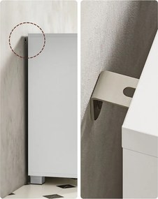 Dulap pentru chiuvetă IVY, 30x70x64 cm, alb Vasagle