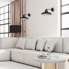 Aplică FELIX 1xE27/60W/230V albastră