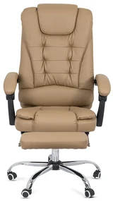 Scaun directorial cu suport de picioareOFF 418 crem